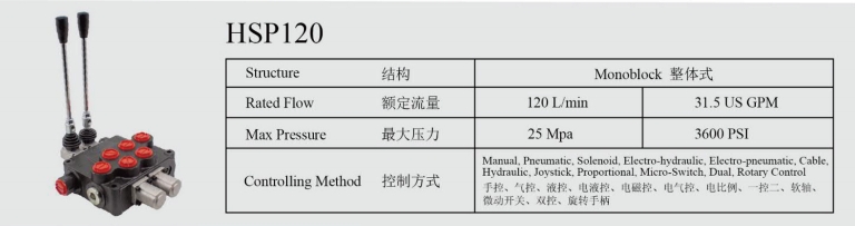 HSP120 Многоходовой реверсивный клапан